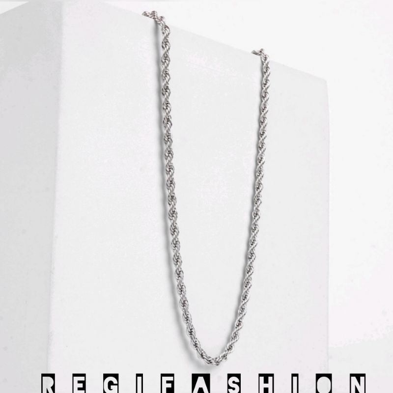 Kalung Titanium Pria Murah Anti Karat Selamanya COD