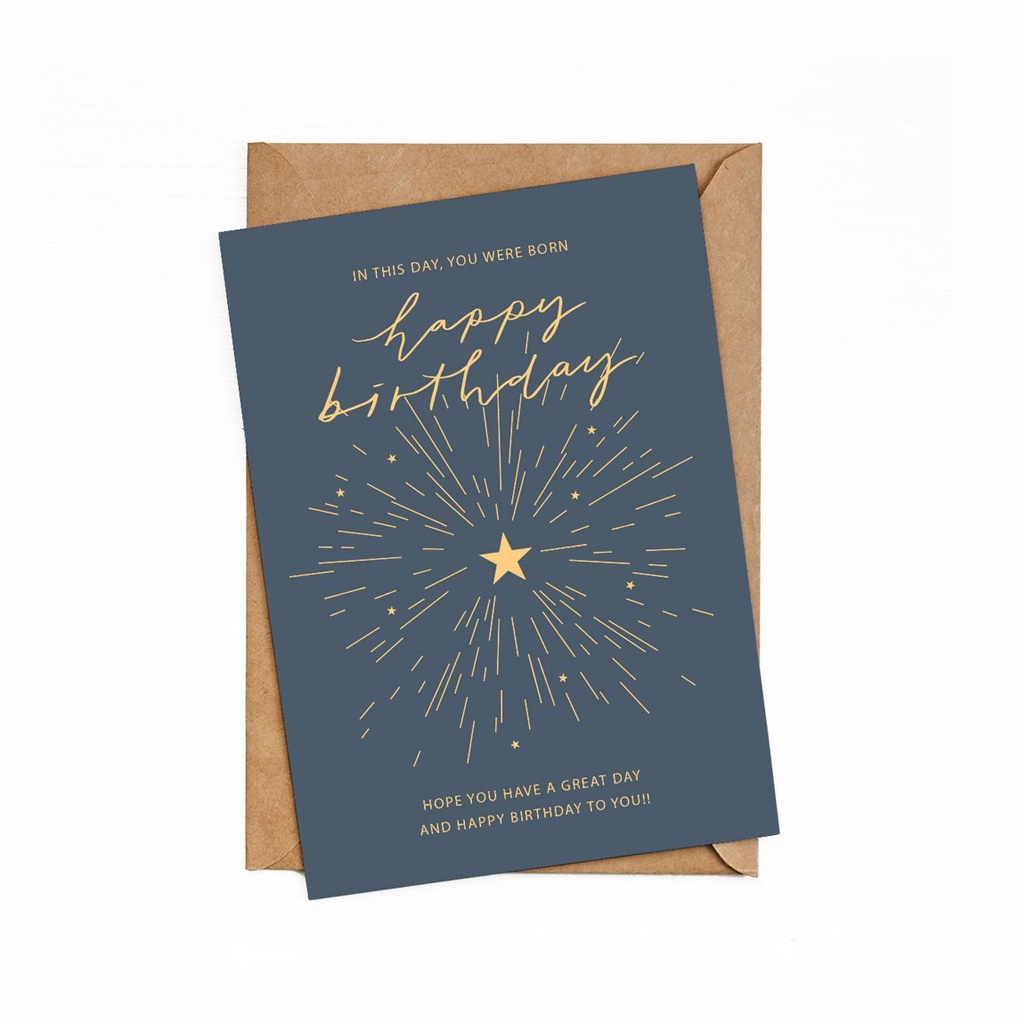 

Bukuqu Greeting Cards GC009 - HBD - In this day - Kartu Ucapan