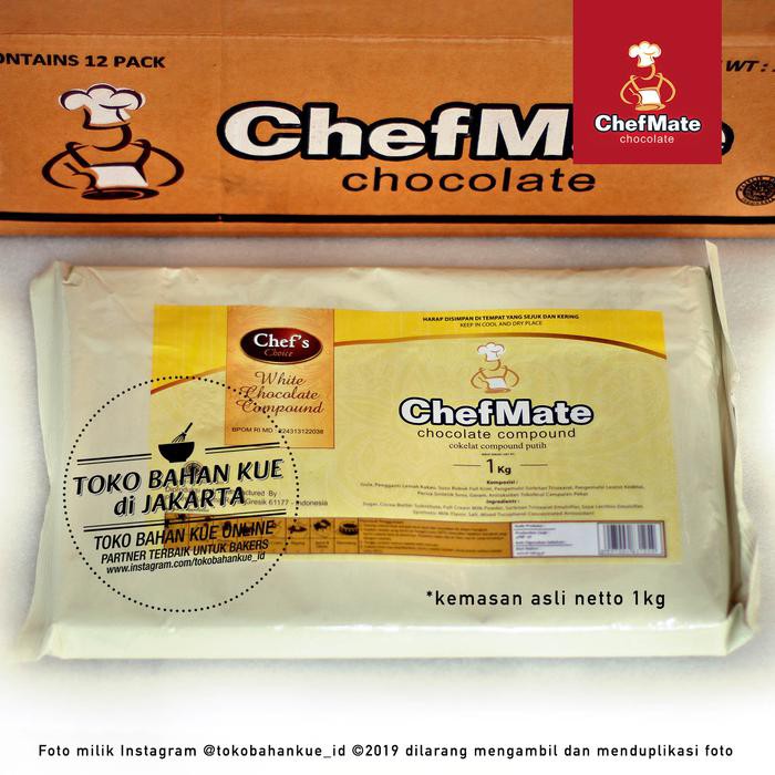 Chefmate White Chocolate Compound 1kg Cokelat Putih Coklat Baking Shopee Indonesia