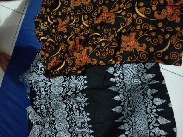 Bswart Batik Hrb026 Kenongo Hem Pendek Anjani Biru Pekalongan M L Xl Batik Pria Murah Modern Grosir