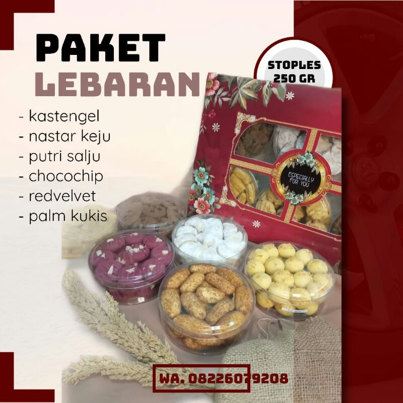 

HAMPERS KUE KERING LEBARAN MURAH ISI 6
