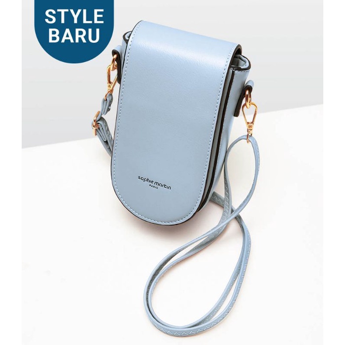 Tas Dompet Hp Selempang Wanita Import Jims Blue Phone shopie Sophie Martin Paris original shopi shop
