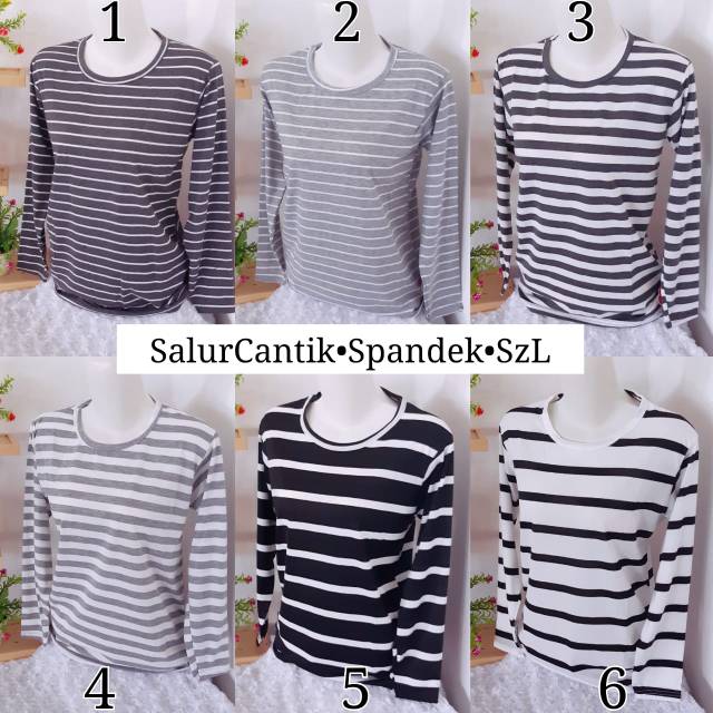 BH 175  spandek salur ukuran L tangan panjang