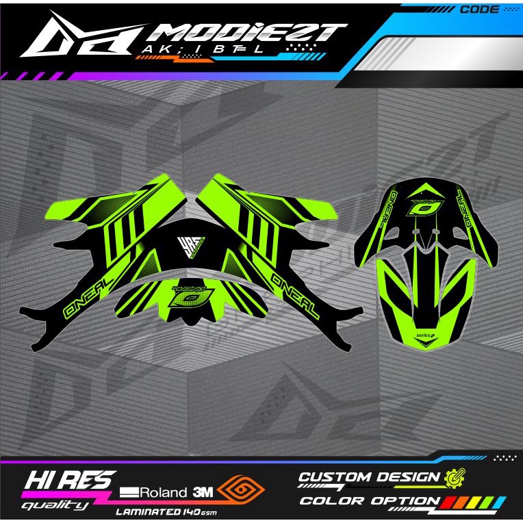 DECAL HELM KLX 150