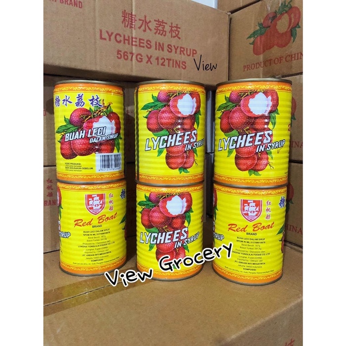 

sa2011aa Leci Kaleng Red Boat Brand Lychees In Syrup - Buah Leci Dalam Sirup Xa20X1