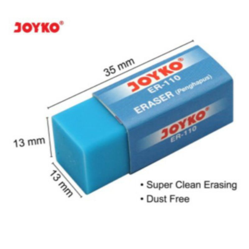 

Penghapus Stip Eraser Joyko Kecil B40 Fancy Warna Warni ER-110 ER 110