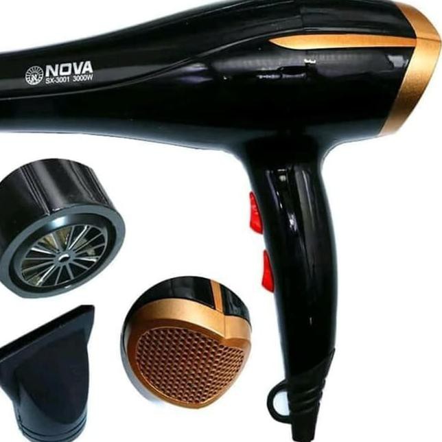 New  Hairdryer Hair Dryer Pengering Rambut NOVA NV3001 3000watt L2 ..