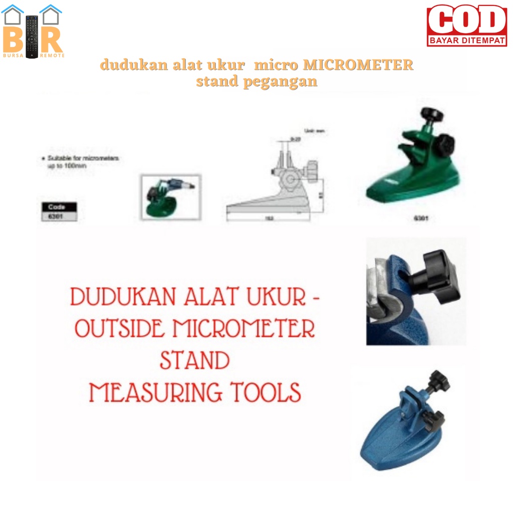 Dudukan Alat Ukur Micro MICROMETER Stand Pegangan