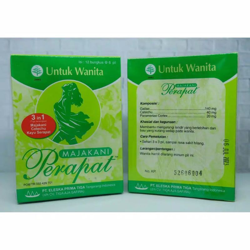 Majakani pil perapat isi 12 sachets - Jamu Khusus Wanita