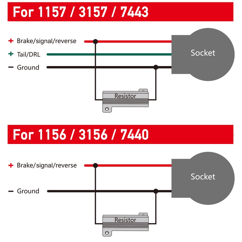 [BISA COD] Resistor Sein 50w 6 Ohm Solusi Lampu Sein Led Hyper Flash Jadi Normal Kembali