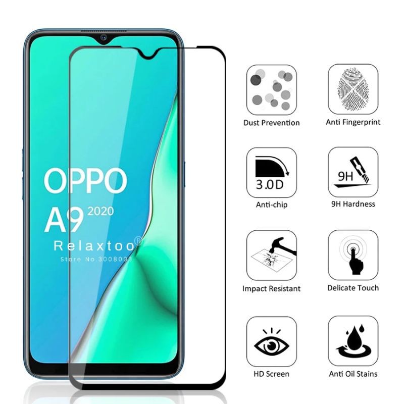 FREE TEMPERED GLASS FULL LAYAR OPPO A5 A9 2020 CASE HARDCASE RINGSTAND OPPO A9 A5 2020 BACK COVER