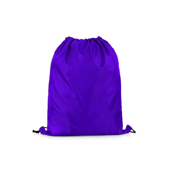 Tas Serut Taslan Polos - Ransel Drawstring Bag Waterproof Gymsack Bag-Ungu