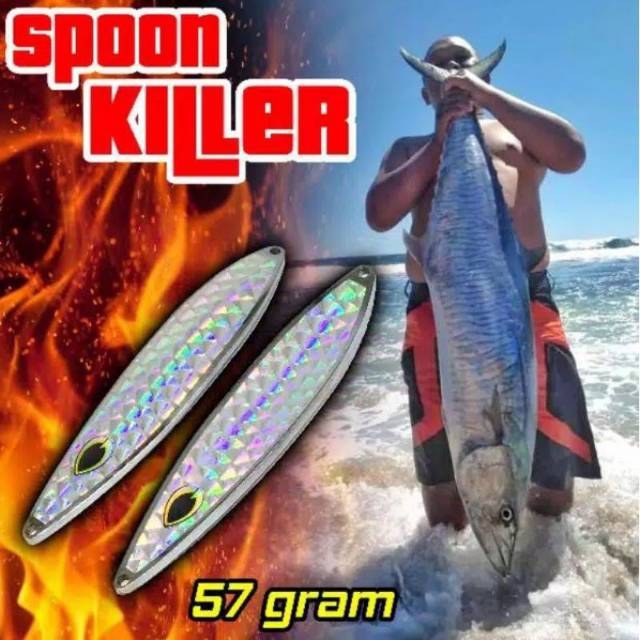 Umpan Pancing Spoon Casting Baracuda GT Tenggiri