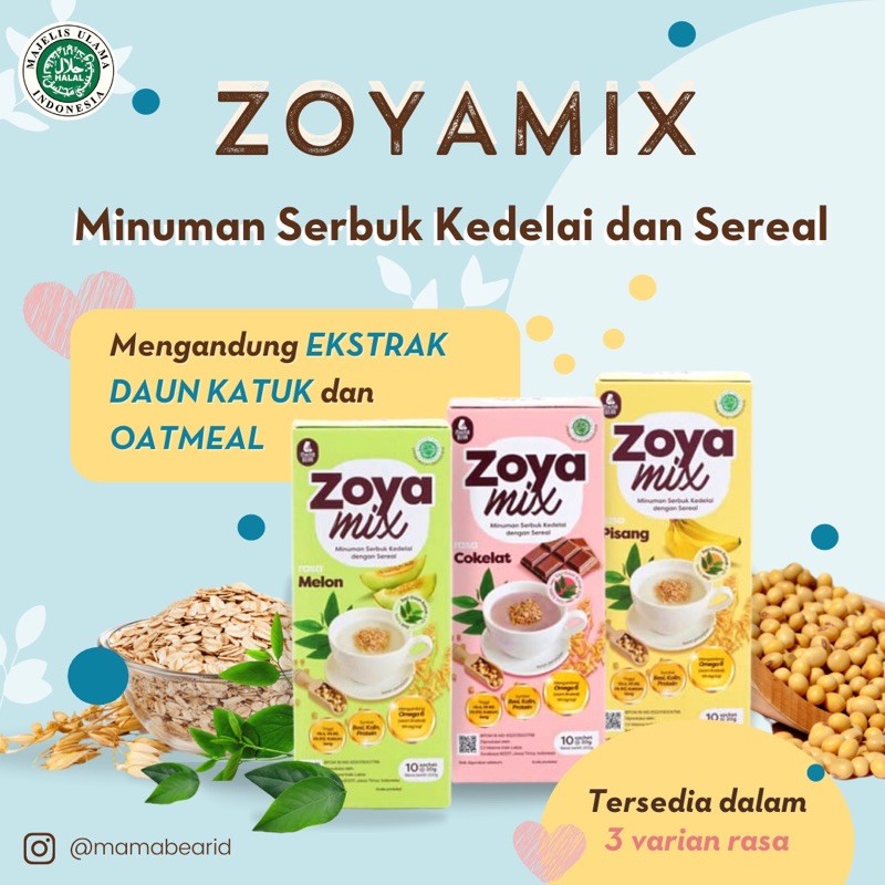 Mama Bear SOYA MIX / Zoya Mix 200gr Melancarkan Produksi ASI