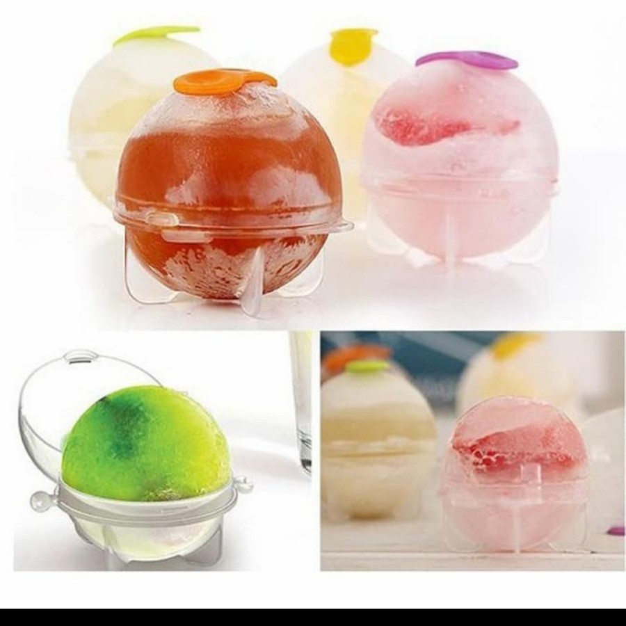 【GOGOMART】Cetakan Es Batu Puding Jelly Coklat Bahan Silikon - Bentuk BULAT