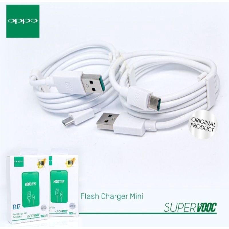 Kabel Data OPPO VOOC Micro Type C - Kabel Charger OPPO VOOC Micro Type C - Kabel Oppo A3s A5s F7 F9 A7 A92020 A53 2020