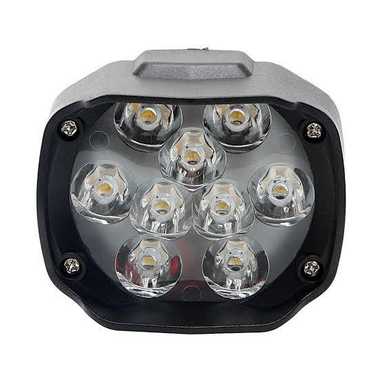 Lampu Tembak Sorot LED Spion Motor Laser Gun Cree 6 + 3 Mata Lasergun 9 Titik 10 Watt 10W T9C 10Watt