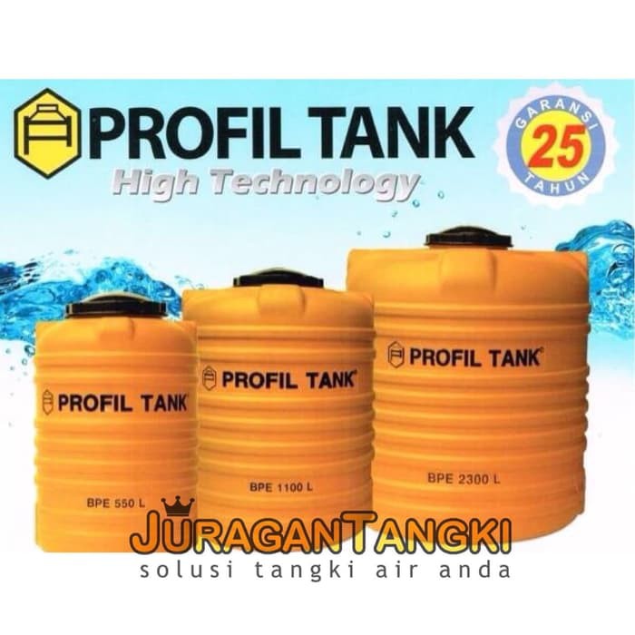 Tangki Air Profil tank BPE 1200 liter - tandon toren plastik 1,2 kubik