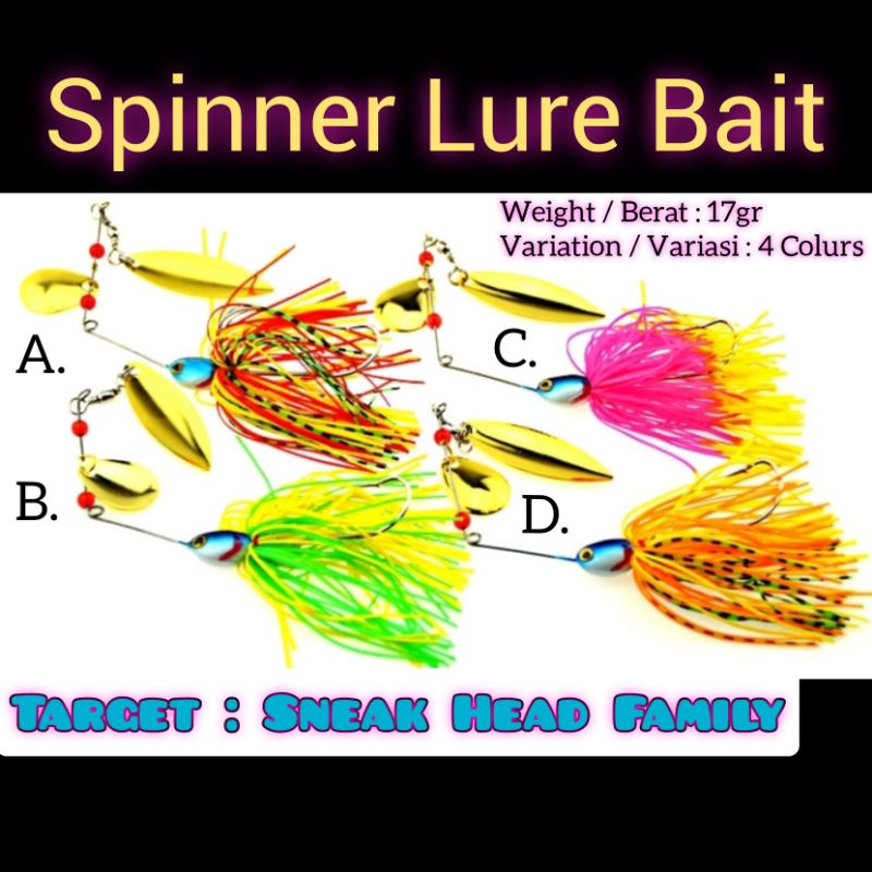 Spinner Lure Bait Umpan Gabus Kerangdang Haruan dan Toman