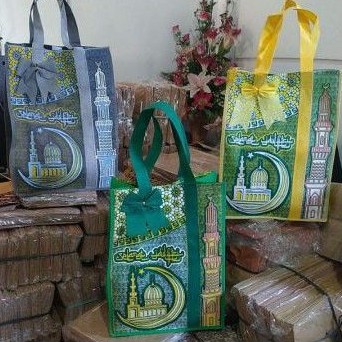 Tas lebaran IDUL FITRI BATIK MEWAH TEBAL KWALITAS SUPER (0604)