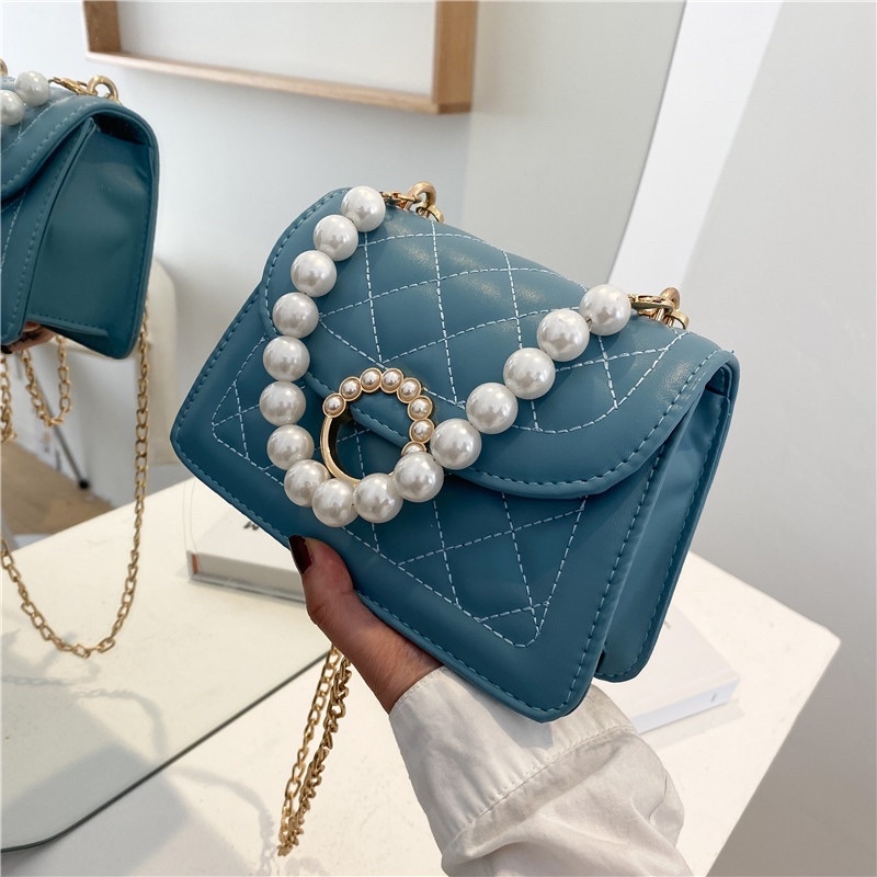 ✨LADIESBAG✨TAS MUTIARA SELEMPANG SLINGBAG HANDBAG KONDANGAN RANTAI SHOULDER SLINGBAG LB- 259