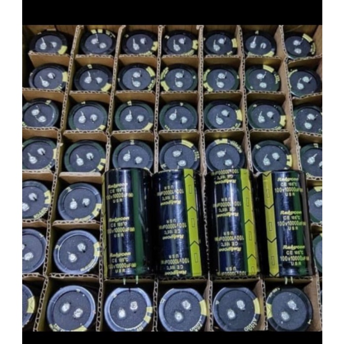 Elco Rubycon hitam 100v 10000uf Elco asli Elco Rubycon 100v 1000uf Rubycon Hitam