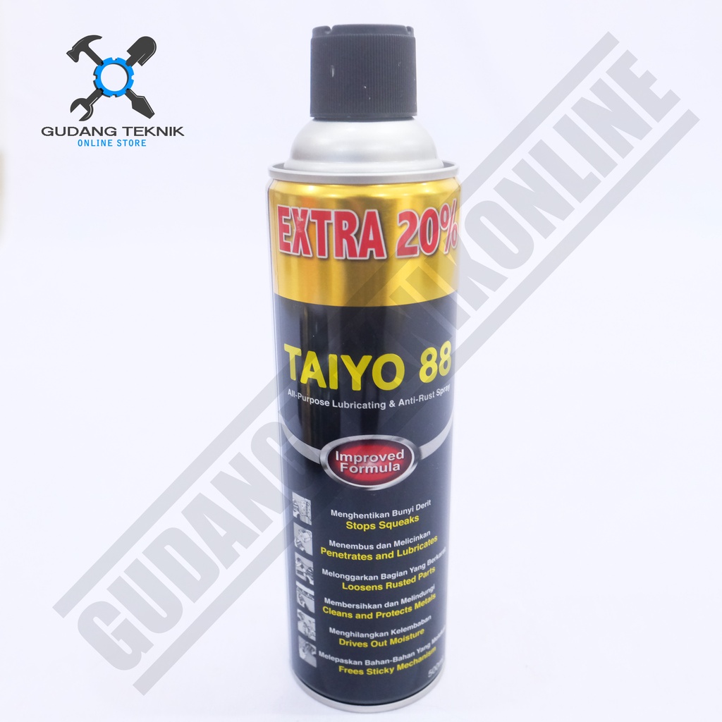 Anti Rust Lubricant TAIYO 88 500ml / Pelumas Anti Karat 500 ml - Semprotan Anti Karat TAIYO 88