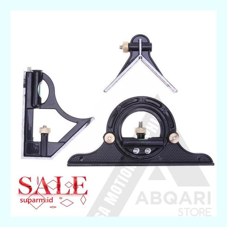 

0Sunsa0S Penggaris Multifungsi / Combination Square / Protractor / Siku Tukang 50Skunpk