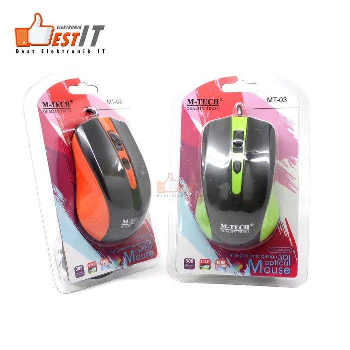 Mouse USB Kabel M-Tech 03 Mouse Hp Mouse Laptop Mouse PC