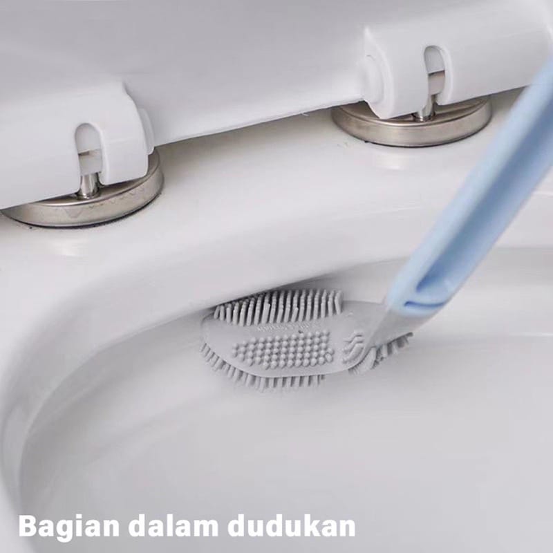 PIYOSHI08 ~ Sikat Pembersih Toilet Silikon Bentuk Stick Golf Silicone Toilet Brush Sikat WC Fleksibel PR84