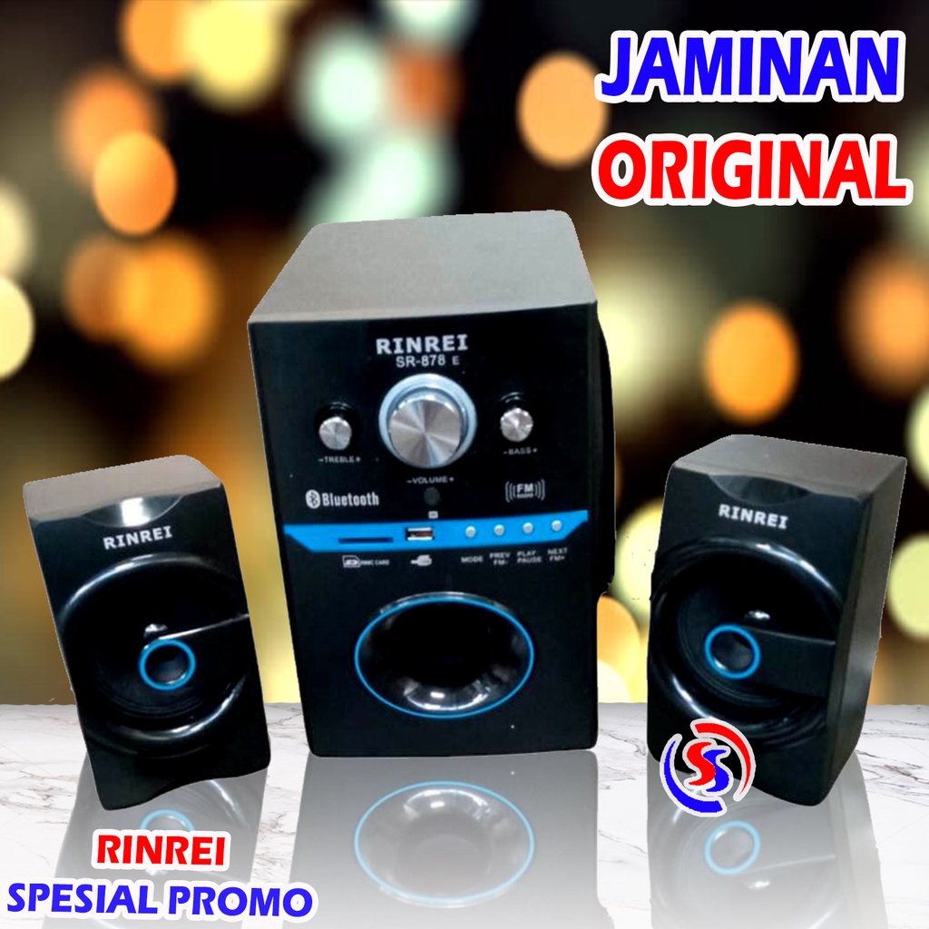 SPEAKER BLUETOOTH MULTIMEDIA RINREI 878E GARANSI RESMI