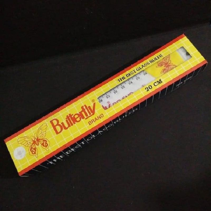 

Penggaris Butterfly Plastik 20 cm