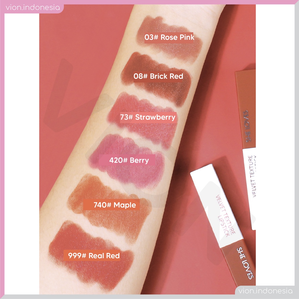 SHE LOVES Superstay Matte Ink Velvet Lipstick Make Up Lipstik Tahan Lama Original Sheloves SL028