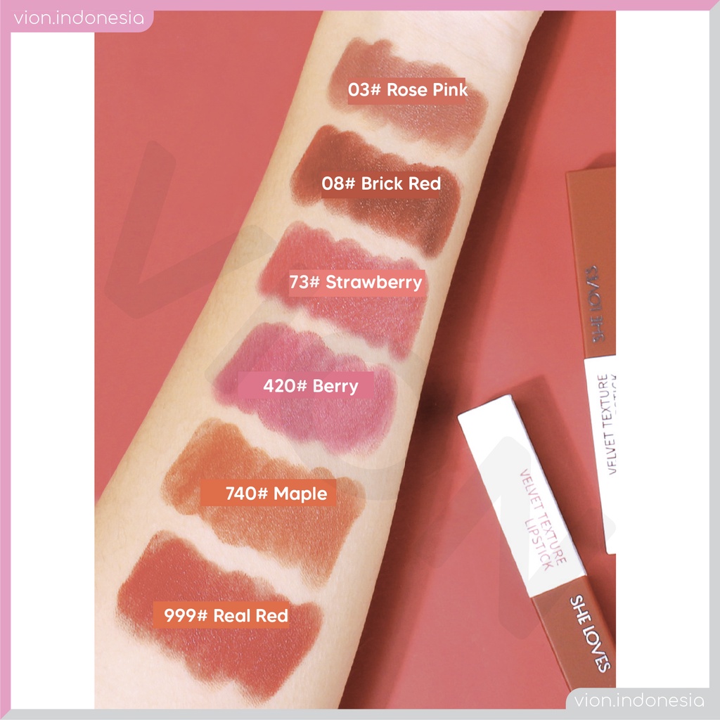 KACHI - SHE LOVES Superstay Matte Ink Velvet Lipstick Make Up Lipstik  Sheloves SL028