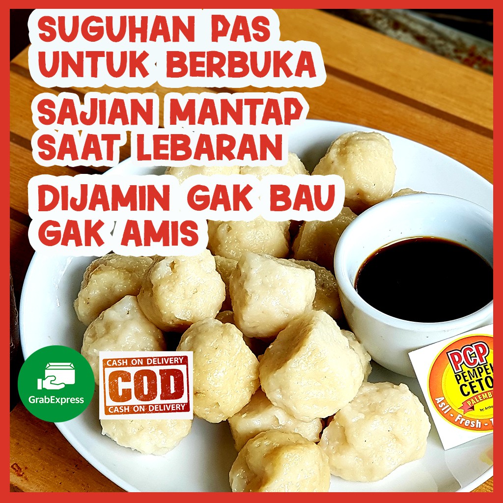 

Pempek Palembang 10pcs + 50ml cuko asli varian udang oleh oleh palembang