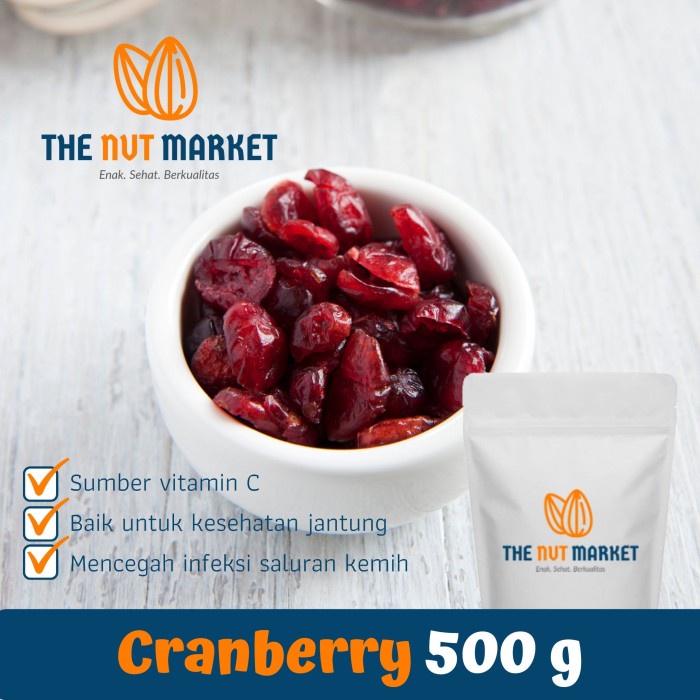 

Buah Kering - Dried Cranberry, Buah Kranberi Kering 500 Gram, Import Usa