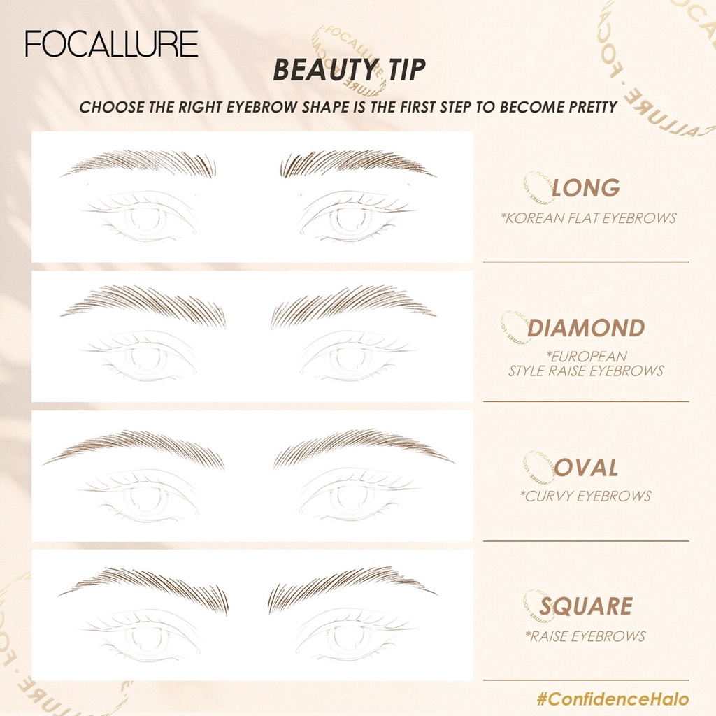 FOCALLURE Eyebrow Pencil Silky Shaping Waterproof Eyebrow FOCALLURE Pensi Alis FOCALLURE Pensil Alis FOCALLUR