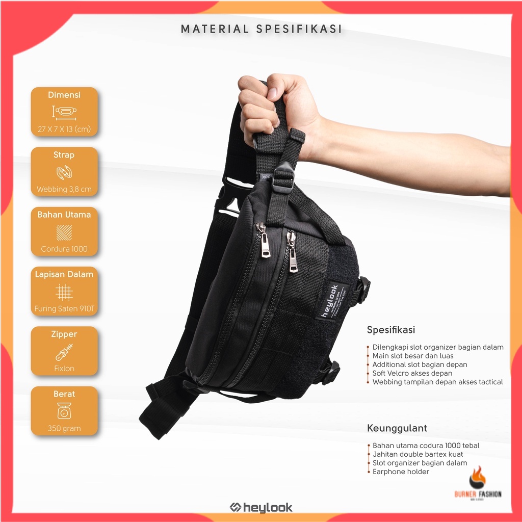 TAS SELEMPANG PRIA SHOULDER BAG SLINGBAG WAIST BAG PRIA WANITA MURAH SLING BAG ZORRO
