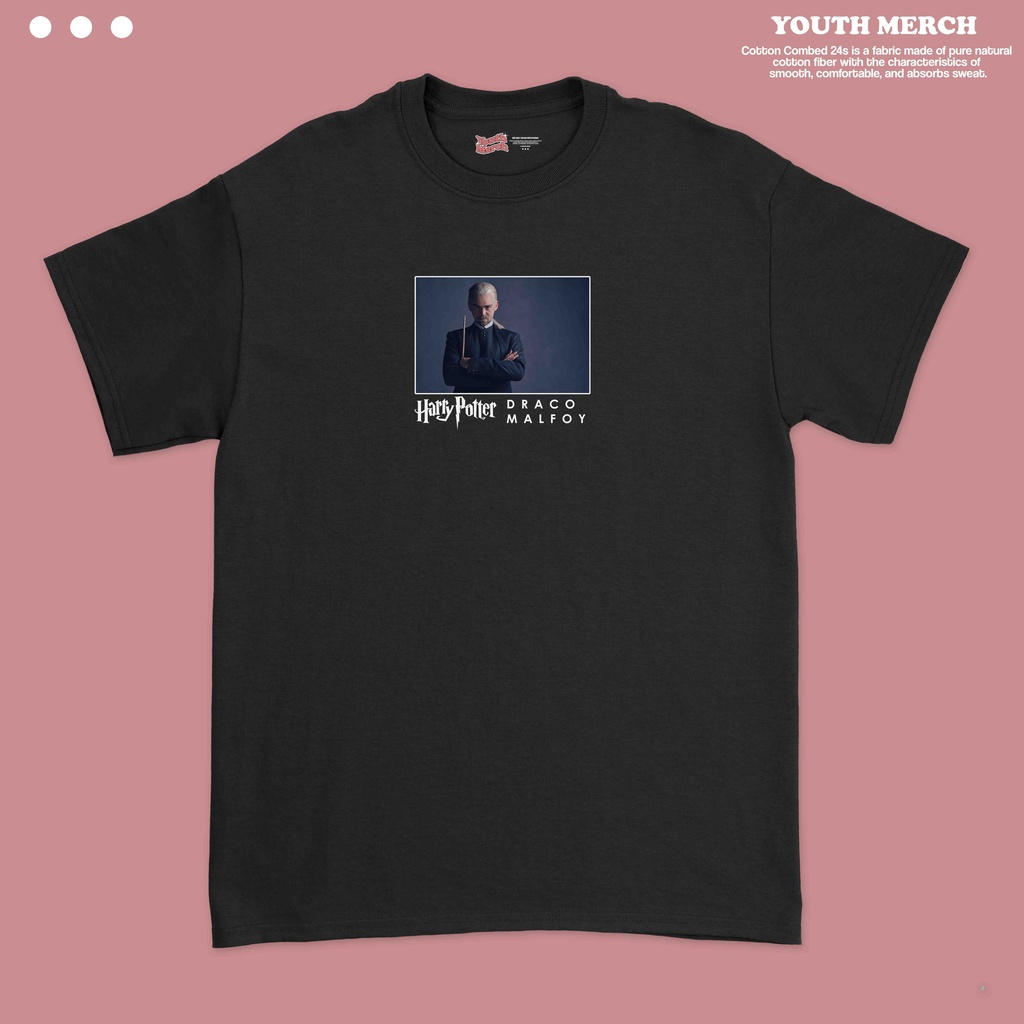Kaos Movie Draco Malfoy Harry Potter - Movie Merch | Unisex | Baju Draco Malfoy | Draco Malfoy Tees