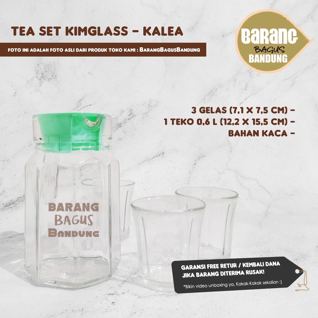 [INSTAN BANDUNG] Water Pitcher Set Kalea / Jug Minuman Gelas Beling