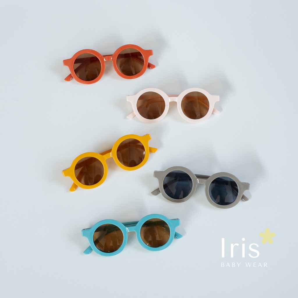 IRIS - KACAMATA ANAK PREMIUM ANTI UV BABYSUNGLASSES KACAMATA BAYI KACAMATA KUNING ABU HIJAU BIRU-2