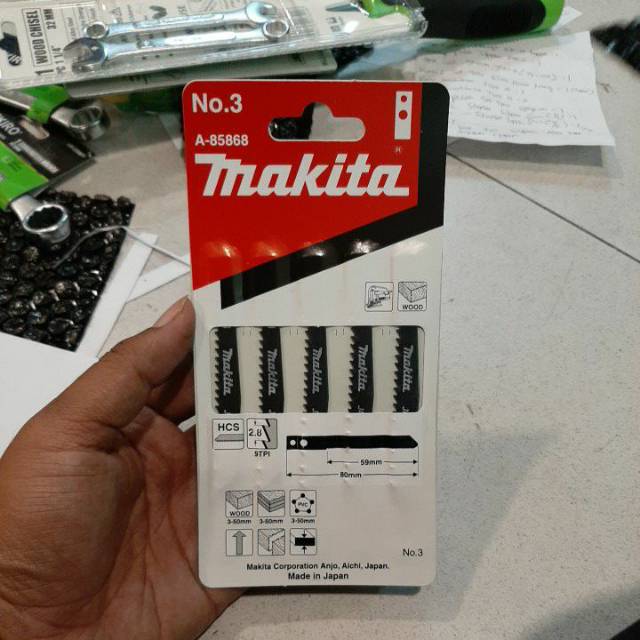 MATA JIGSAW MAKITA NO.3 (KEPALA LUBANG)