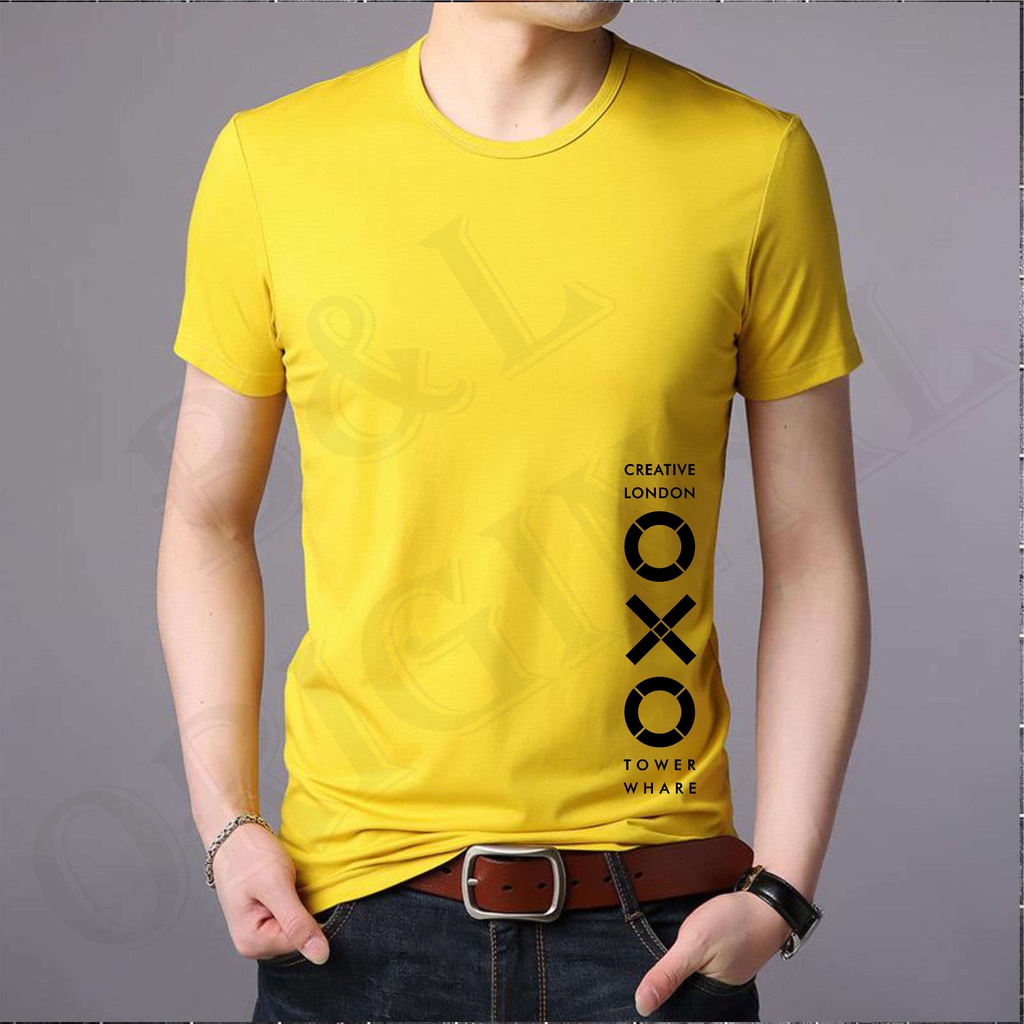 BS TERLARIS BAJU KAOS  OXO TANGAN PENDEK PRIA DAN WANITA GOOD QUALITY