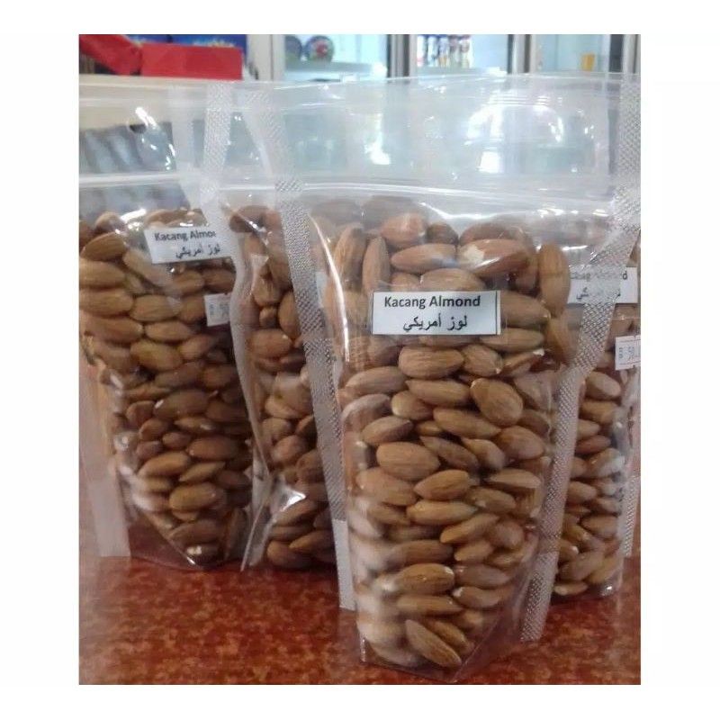 

Kacang Almond 100 Gram Almon Kualitas Bagus Al mond Peanut Sehat bagus buat ibu Hamil dan Menyusui