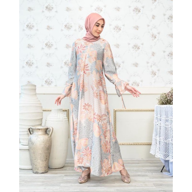 Alyssa Dress color Cotton Candy From Klamby Kupu-kupu Series