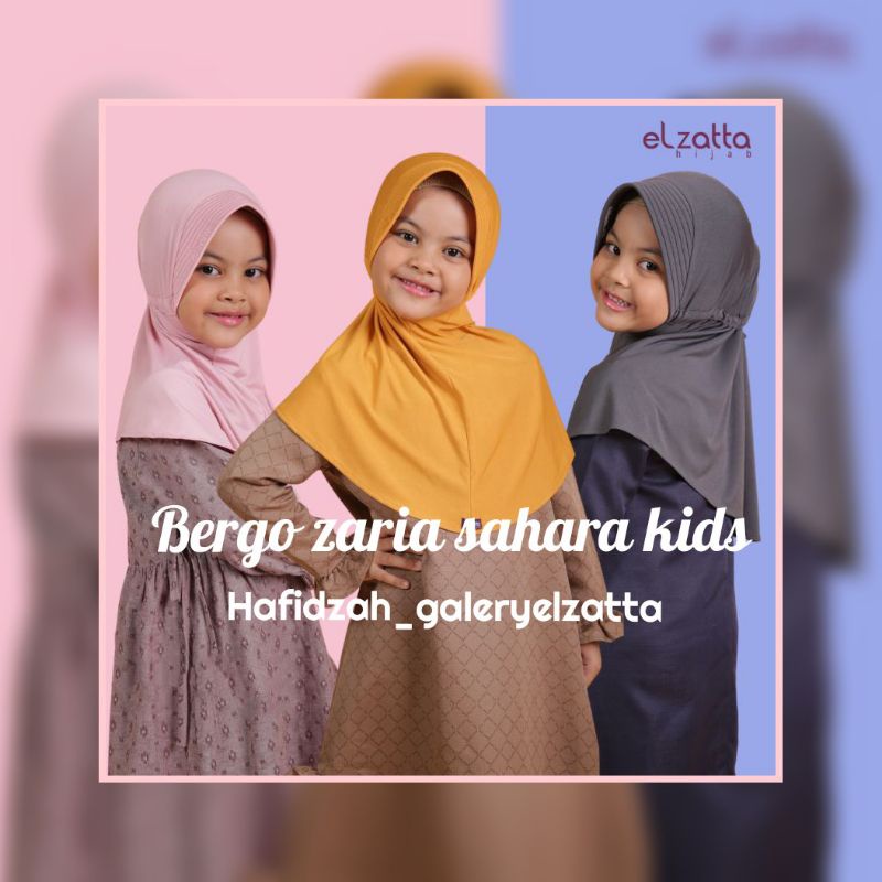 Bergo anak zaria sahara kids elzatta