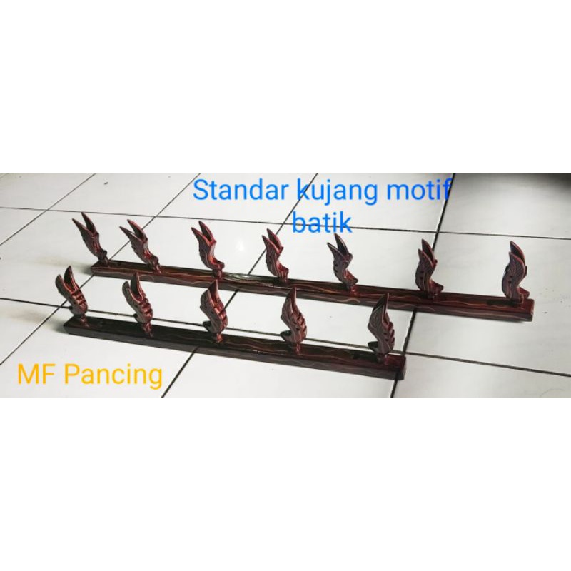 Standar joran timbang ukir kujang motif batik