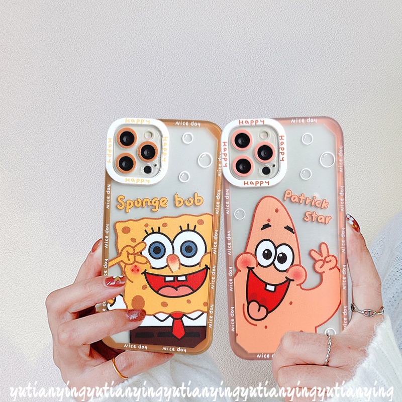 Soft Case Tpu Motif Kartun SpongeBob Untuk Infinix Hot 11 9 Play Smart 5 6 Hot 10Lite 11s Hot 9 10 11 Play 10Lite