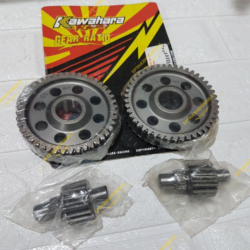 GEAR RATIO RASIO BEAT KARBU KAWAHARA RACING UKURAN 14-44 DAN 14-45