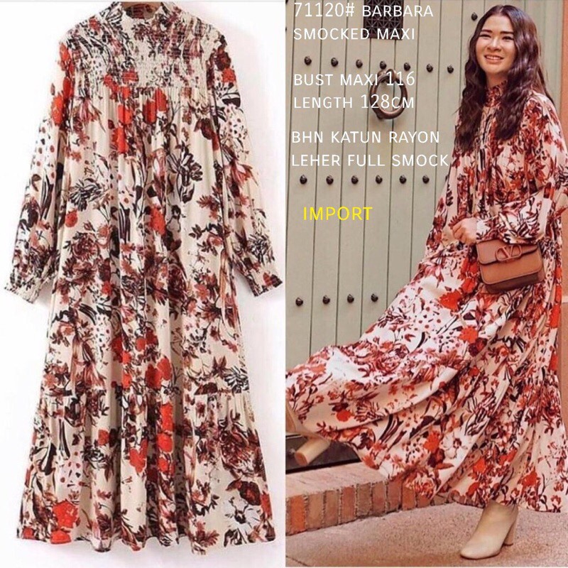 dress smock maxi